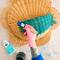 Dyed Wicker Storage Basket